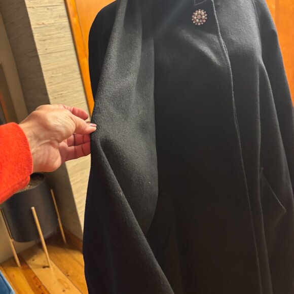 Vintage John Weitz Made in Poland 100% Wool Swing Coat - Picture 3 of 10